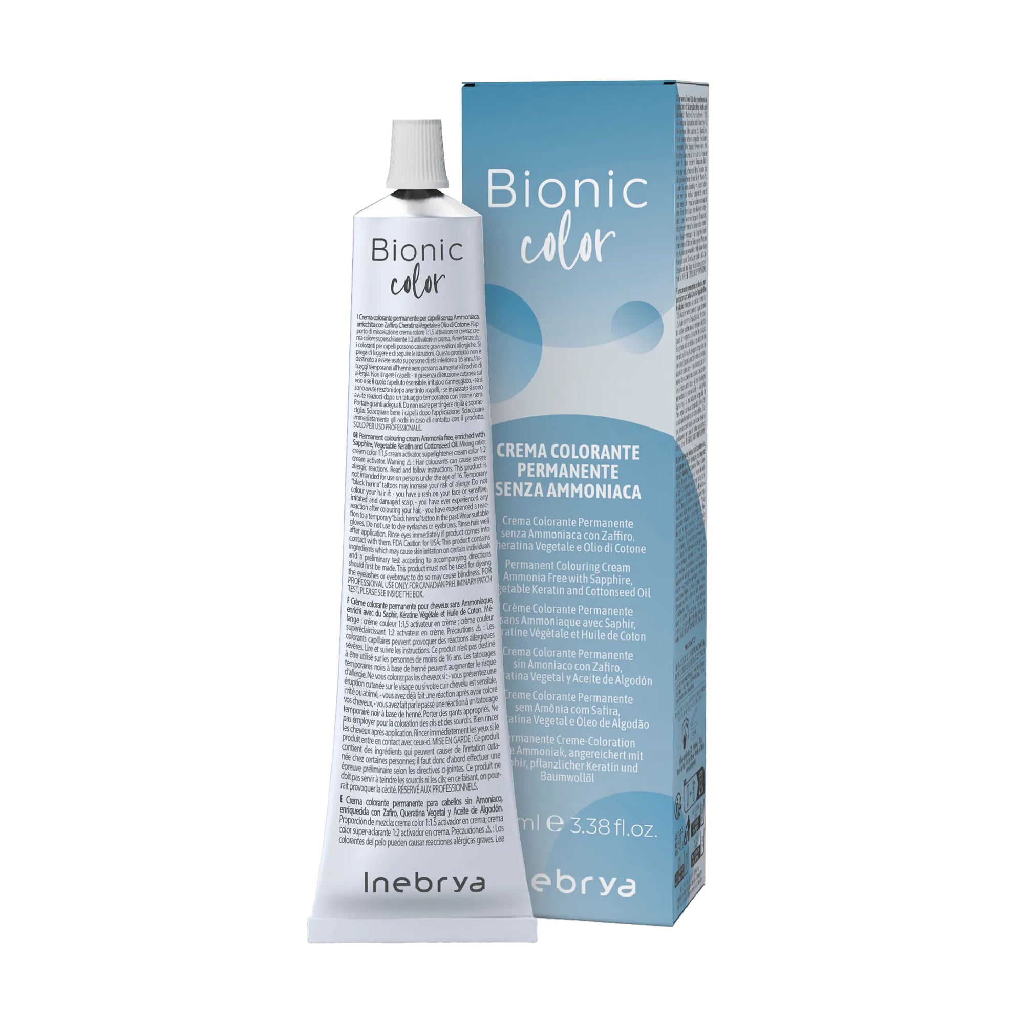 Напівперманентна крем-фарба для волосся Inebrya Bionic Color 6/13 Dark Blonde Beige, 100 мл
